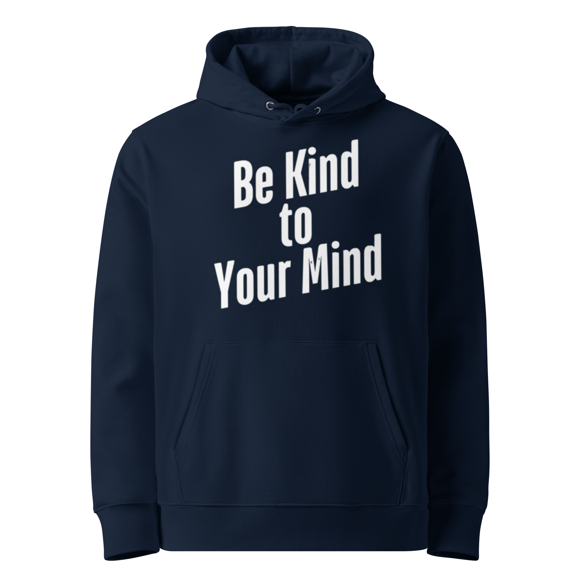 Sustainable Self-Care Hoodie - Eco-Friendly Organic Cotton Hoodie in Blue.Minimalist Affirmation Hoodie - Soft Ethical Sweatshirt for Mindfulness.Eco-Friendly Hoodie - Mental Wellness Fashion for Conscious Consumers.