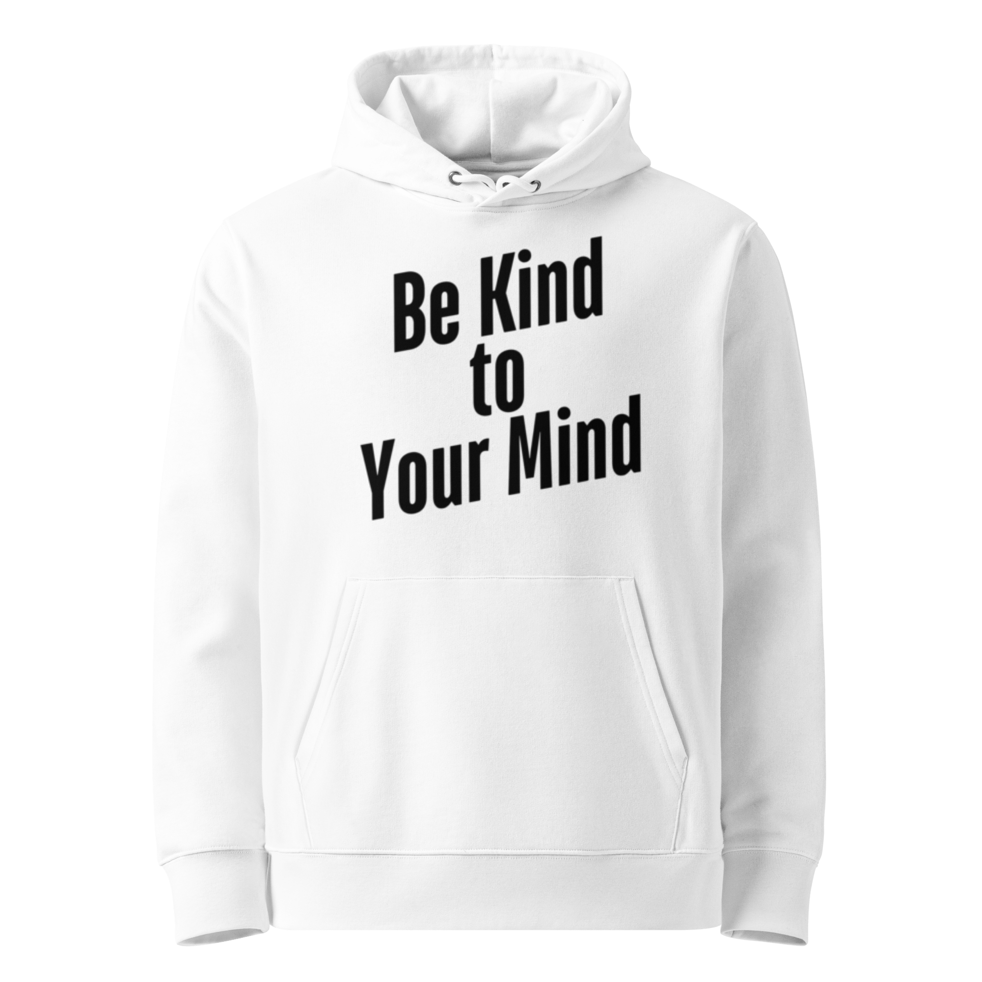 Sustainable Self-Care Hoodie - Eco-Friendly Organic Cotton Hoodie in Dust.Minimalist Affirmation Hoodie - Soft Ethical Sweatshirt for Mindfulness.Eco-Friendly Hoodie - Mental Wellness Fashion for Conscious Consumers.