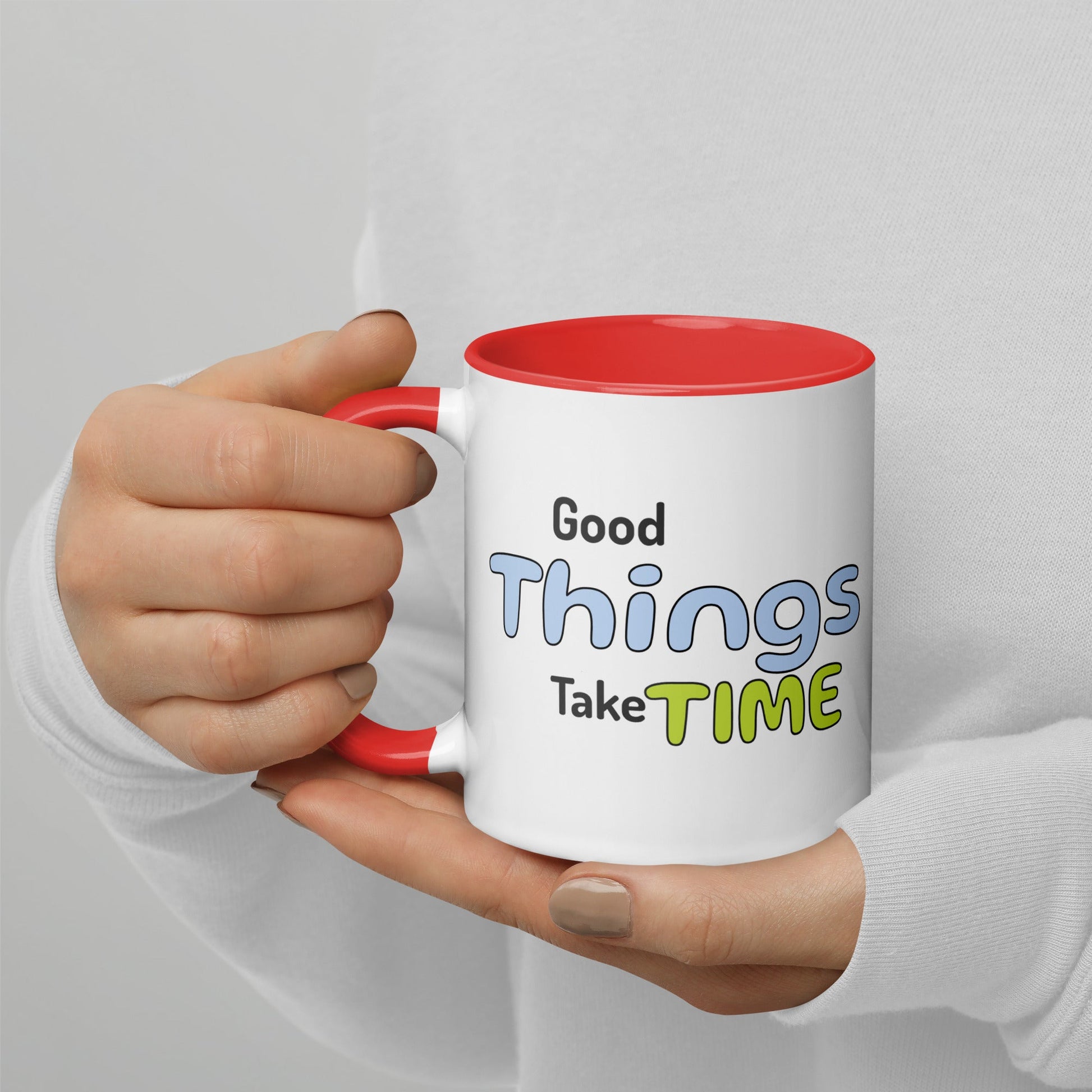 Positivity Mug - Vibrant Colour Inside Ceramic Cup for Daily Motivation | Inspirational Coffee Mug - Bold Uplifting Message & Stylish Design | Motivational Morning Mug - Microwave & Dishwasher Safe