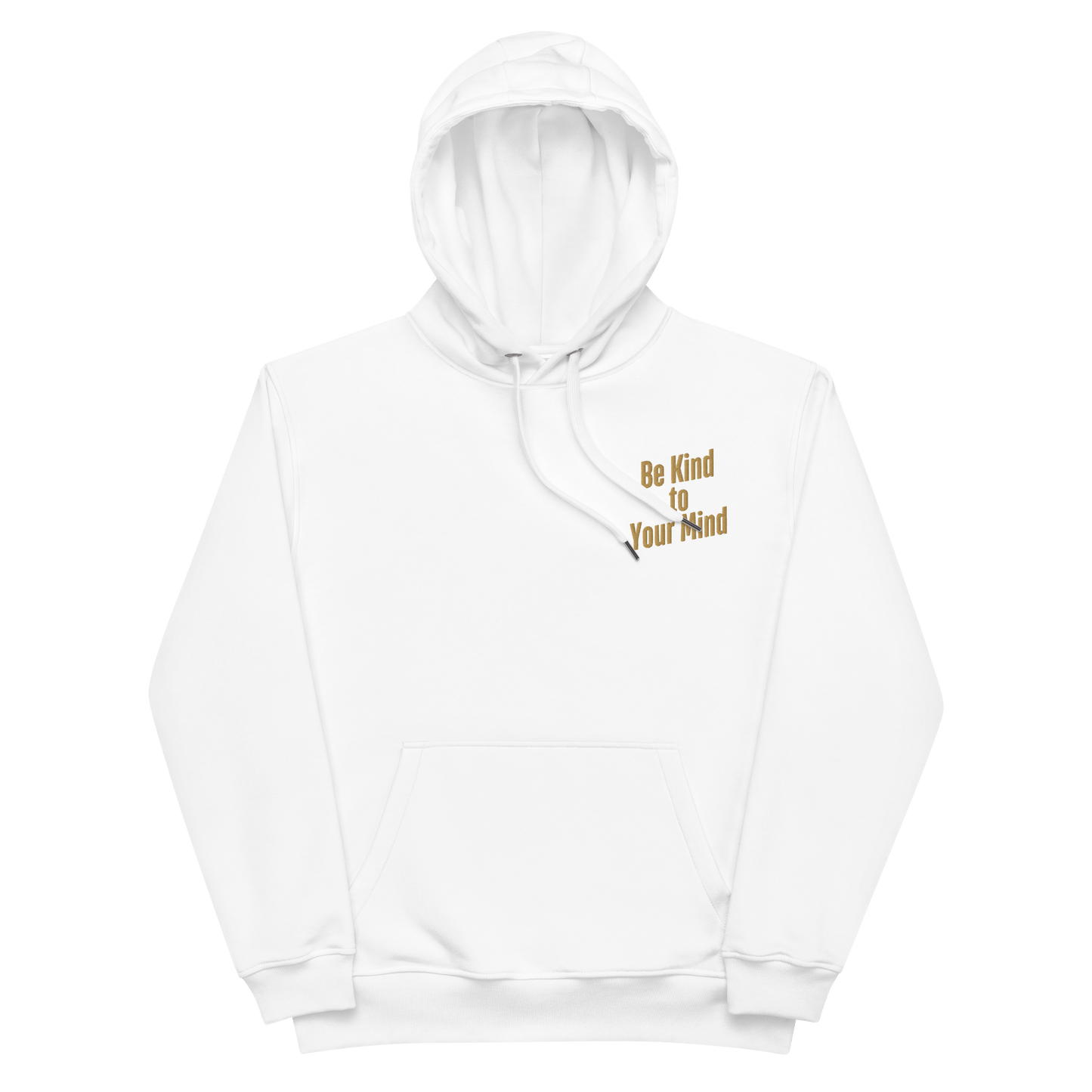 Premium Eco Hoodie - Organic Cotton & Recycled Polyester | Sustainable Unisex Hoodie - Soft Brushed Fleece Interior | Minimalist White Hoodie - Cozy & Eco-Conscious Fashion