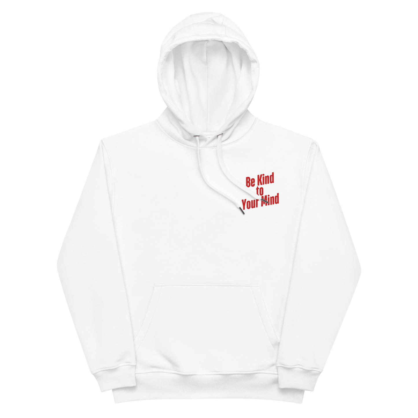 Premium Eco Hoodie - Organic Cotton & Recycled Polyester | Sustainable Unisex Hoodie - Soft Brushed Fleece Interior | Minimalist White Hoodie - Cozy & Eco-Conscious Fashion