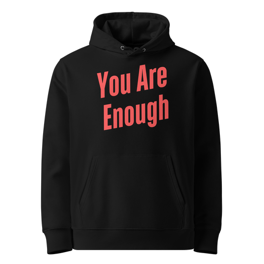 Sustainable Self-Care Hoodie - Eco-Friendly Organic Cotton Hoodie in Black.
Minimalist Affirmation Hoodie - Soft Ethical Sweatshirt for Mindfulness.Eco-Friendly Hoodie - Mental Wellness Fashion for Conscious Consumers.