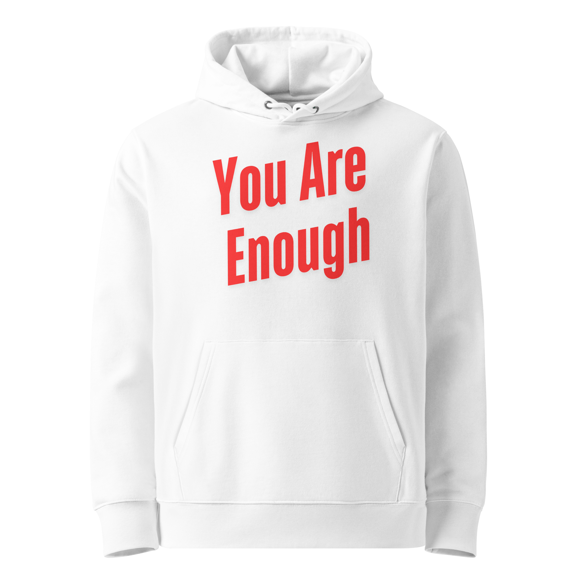 Sustainable Self-Care Hoodie - Eco-Friendly Organic Cotton Hoodie in White.
Minimalist Affirmation Hoodie - Soft Ethical Sweatshirt for Mindfulness.Eco-Friendly Hoodie - Mental Wellness Fashion for Conscious Consumers.