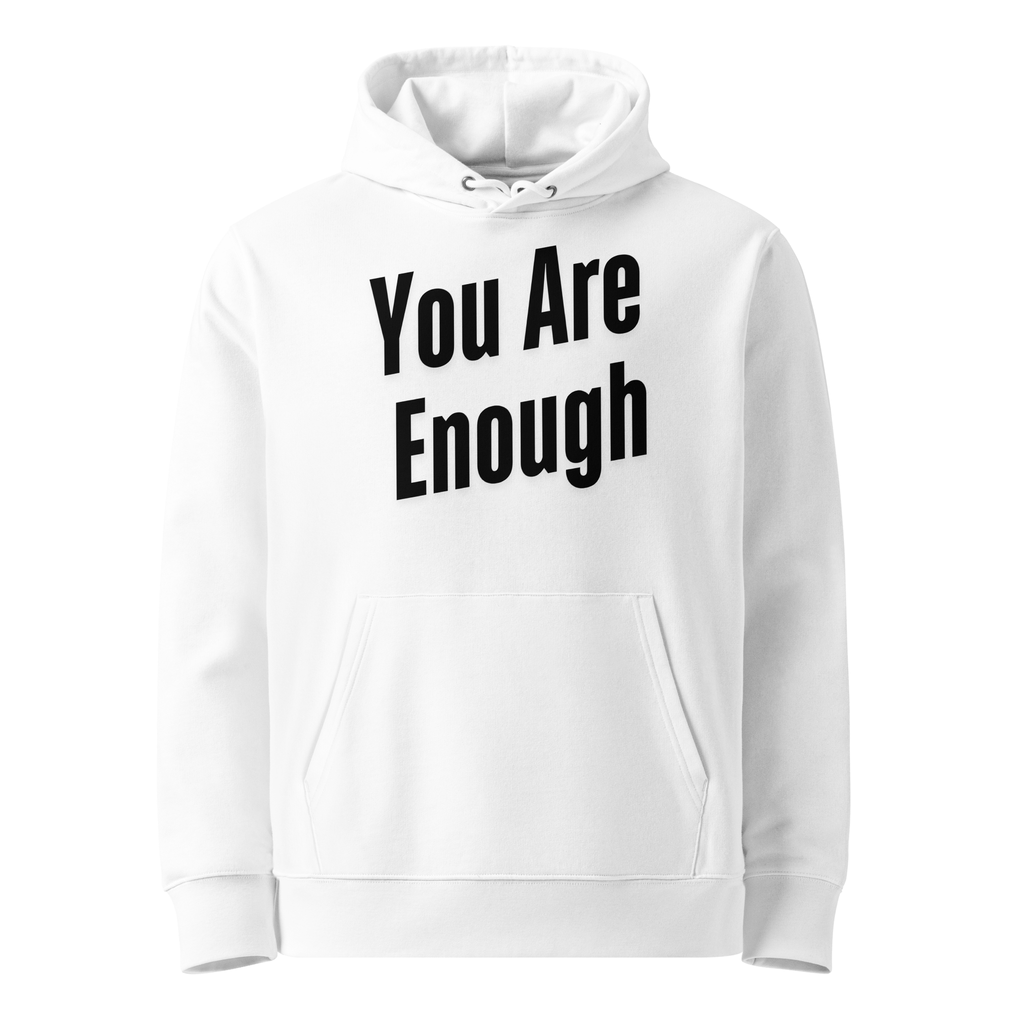 Sustainable Self-Care Hoodie - Eco-Friendly Organic Cotton Hoodie in White.
Minimalist Affirmation Hoodie - Soft Ethical Sweatshirt for Mindfulness.Eco-Friendly Hoodie - Mental Wellness Fashion for Conscious Consumers.